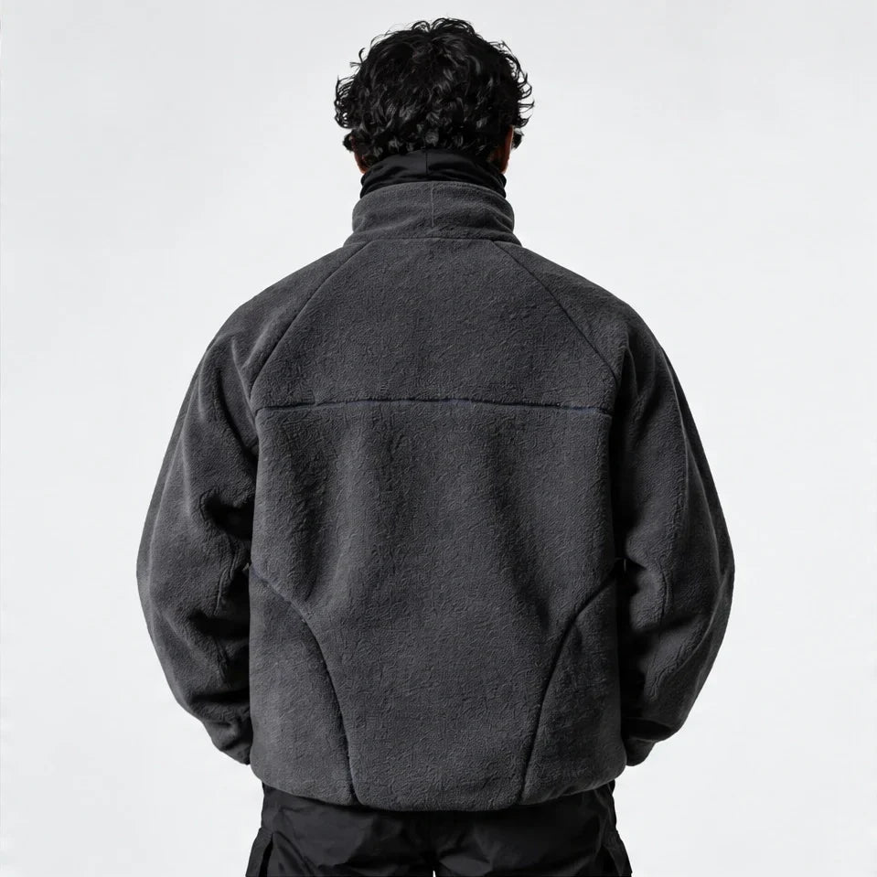 Cleft - Mens Quick-Dry Thermal Wrinkle-Free Fleece Jacket - Grey