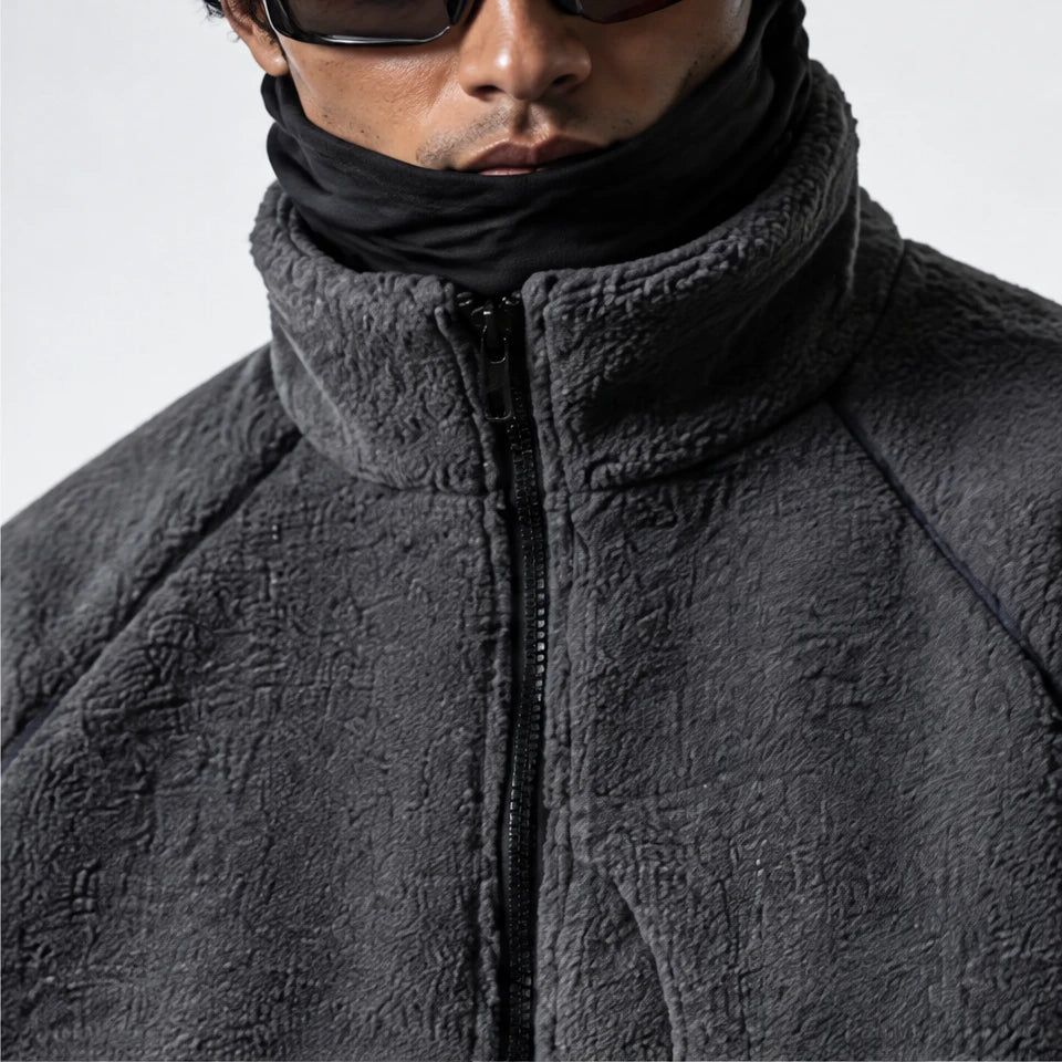 Cleft - Mens Quick-Dry Thermal Wrinkle-Free Fleece Jacket - Grey