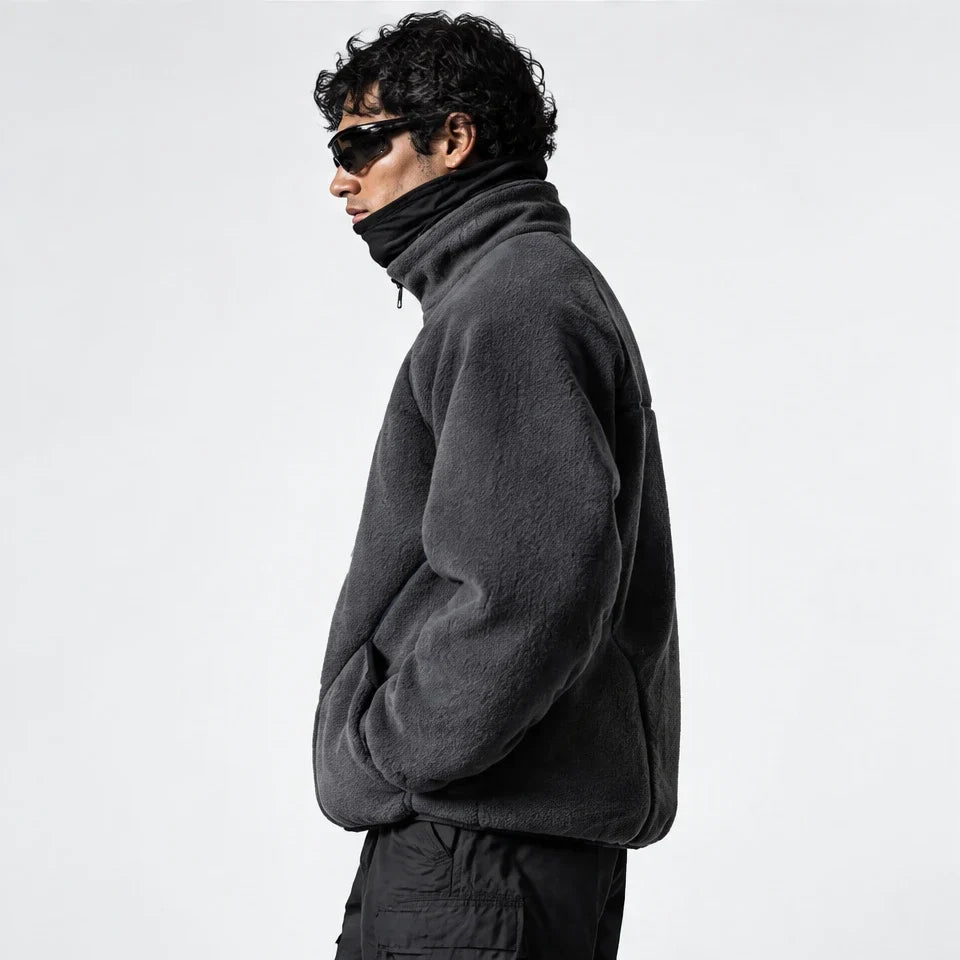 Cleft - Mens Quick-Dry Thermal Wrinkle-Free Fleece Jacket - Grey