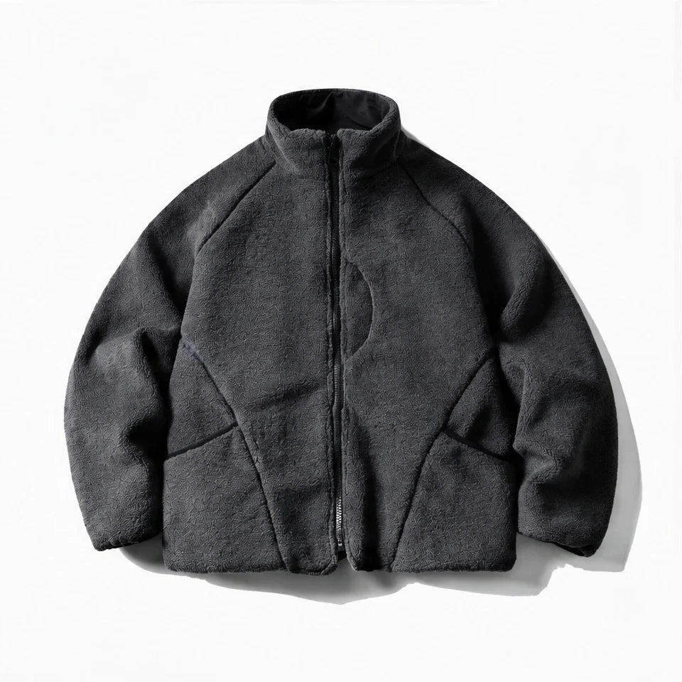Cleft - Mens Quick-Dry Thermal Wrinkle-Free Fleece Jacket - Grey