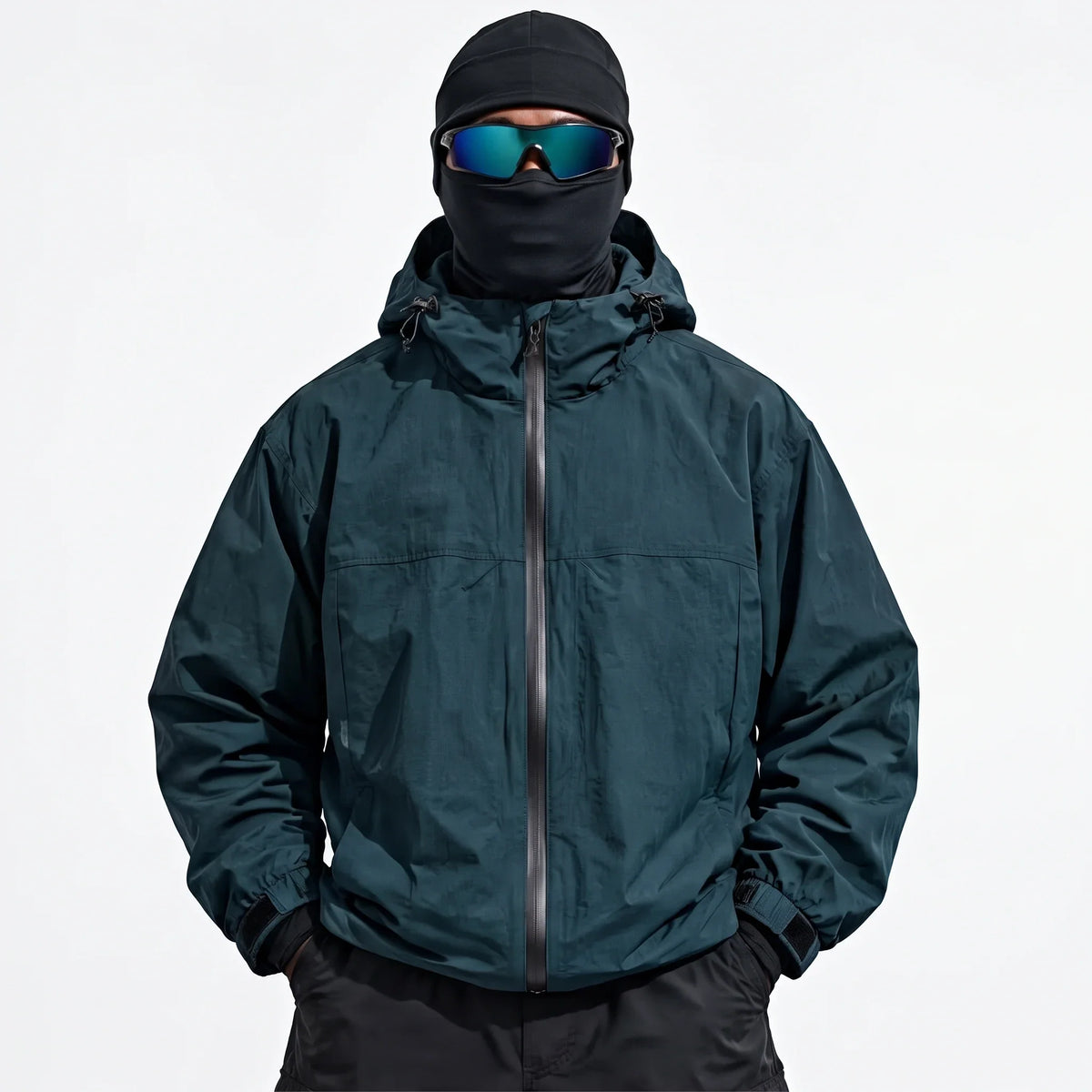 Haze - Mens Water-Repellent & Windproof Hooded Lightweight Jacket - Turquoise Blue