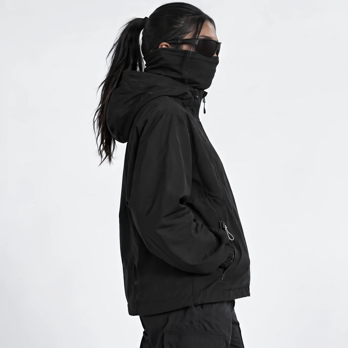 Zephyr - Unisex Water-Repellent & Windproof Hooded Lightweight Jacket - Black