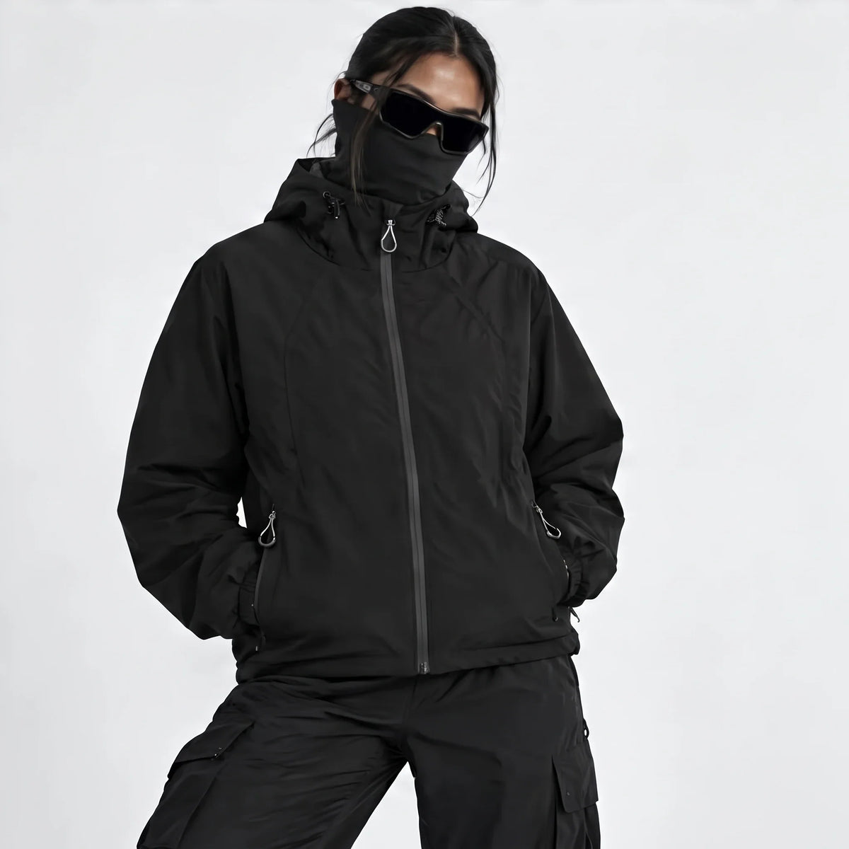 Zephyr - Unisex Water-Repellent & Windproof Hooded Lightweight Jacket - Black