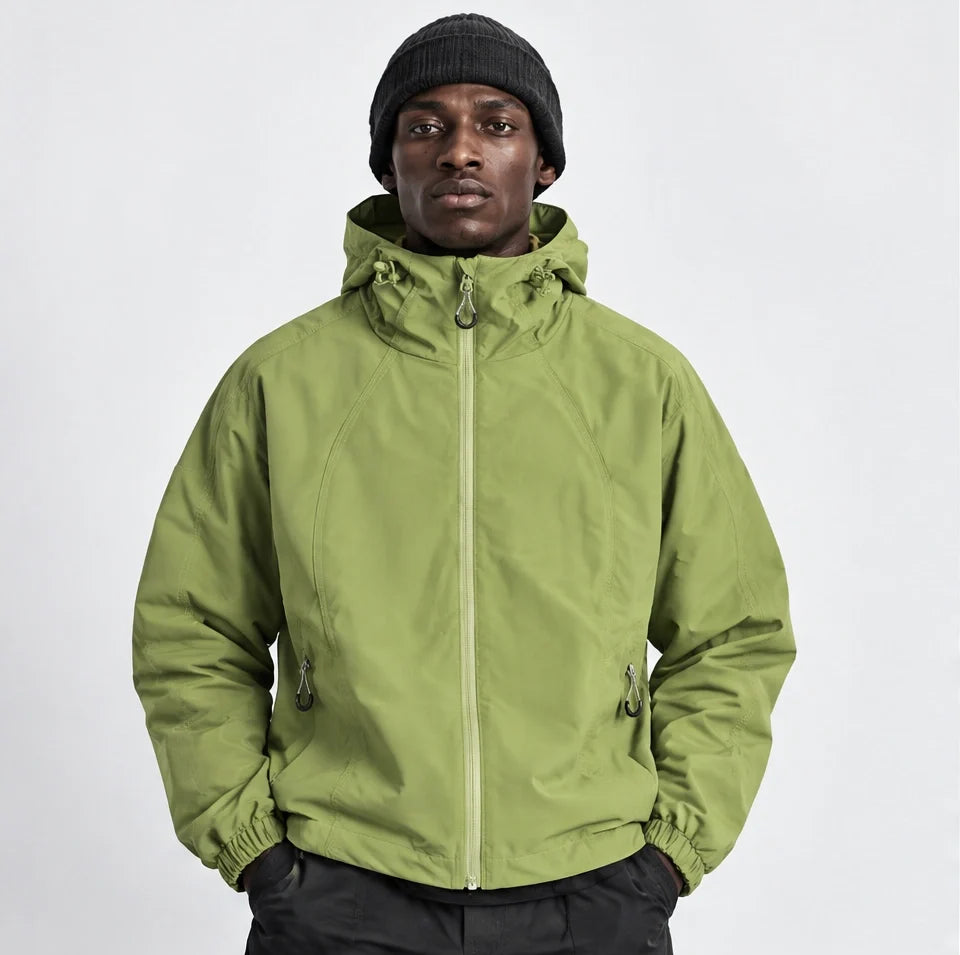 Zephyr - Unisex Water-Repellent & Windproof Hooded Lightweight Jacket - Yellow Green