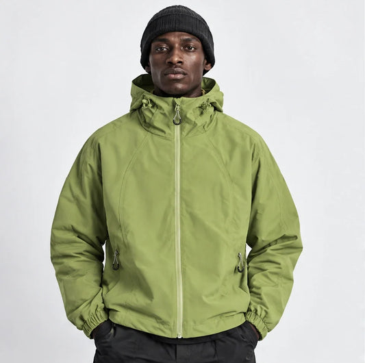Zephyr - Unisex Water-Repellent & Windproof Hooded Lightweight Jacket - Yellow Green