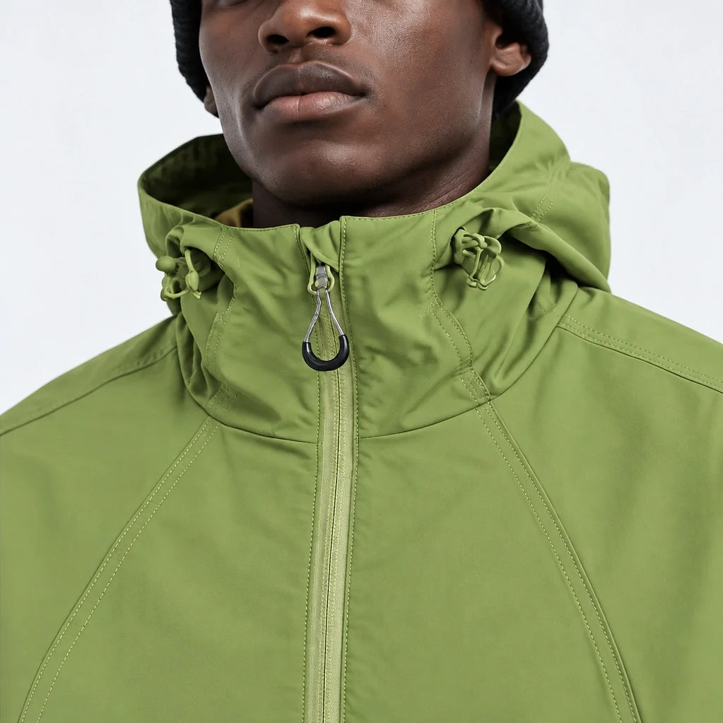 Zephyr - Unisex Water-Repellent & Windproof Hooded Lightweight Jacket - Yellow Green
