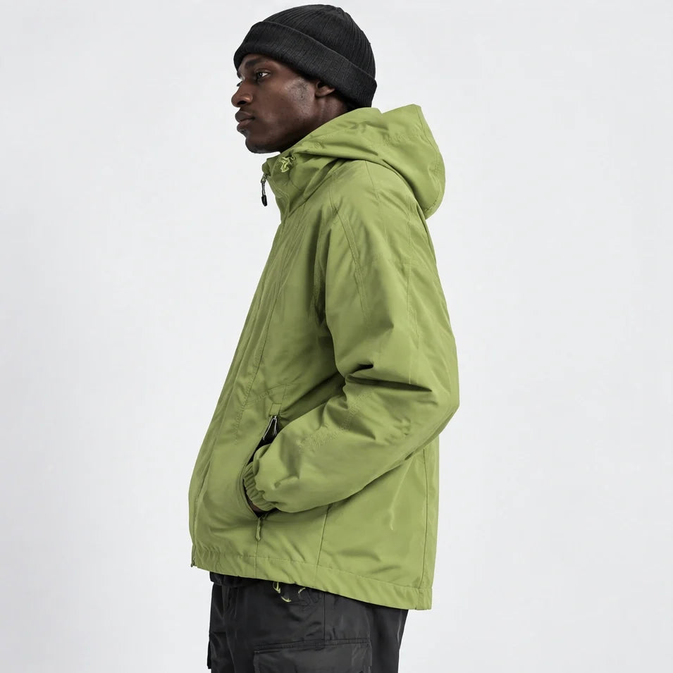 Zephyr - Unisex Water-Repellent & Windproof Hooded Lightweight Jacket - Yellow Green