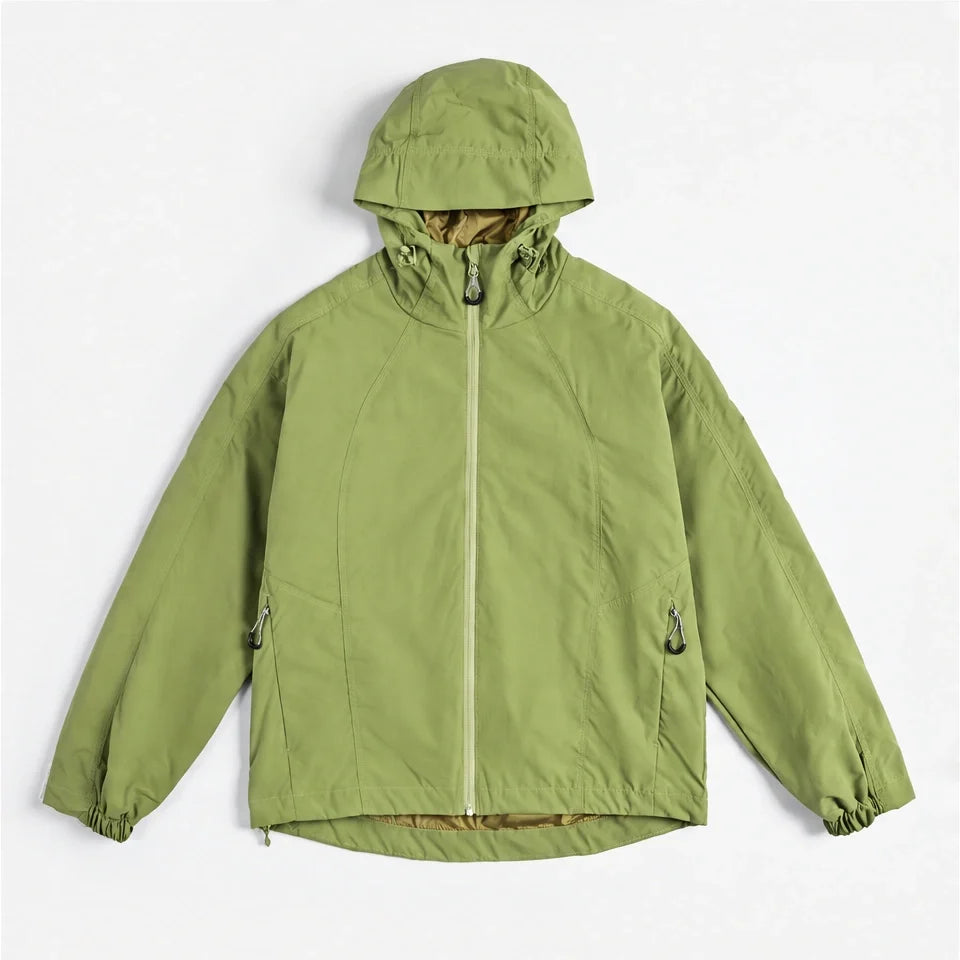 Zephyr - Unisex Water-Repellent & Windproof Hooded Lightweight Jacket - Yellow Green