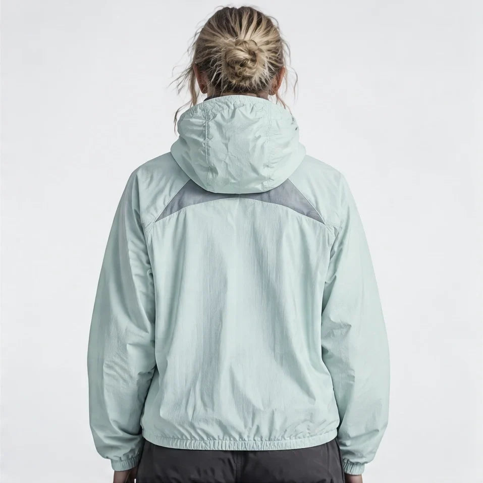 Virga - Unisex Water-Repellent & Windproof Mesh-Vent Lightweight Jacket - Green