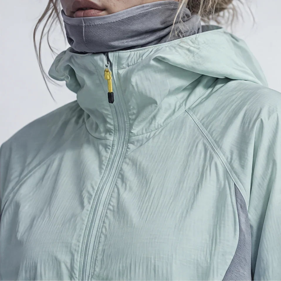 Virga - Unisex Water-Repellent & Windproof Mesh-Vent Lightweight Jacket - Green