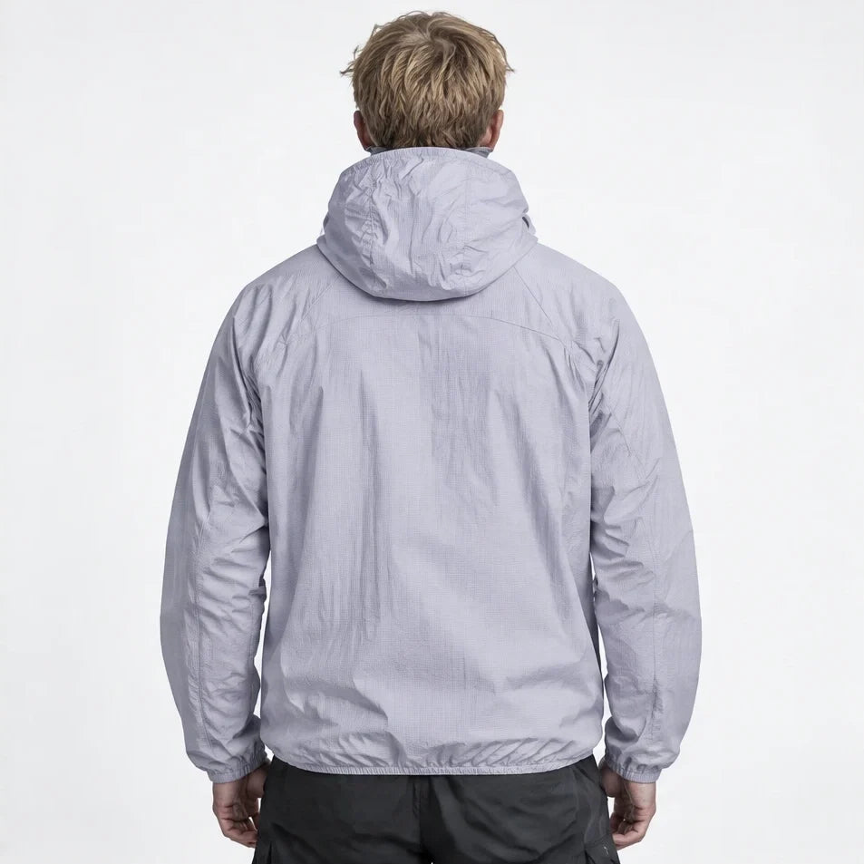Virga - Unisex Water-Repellent & Windproof Mesh-Vent Lightweight Jacket - Purple
