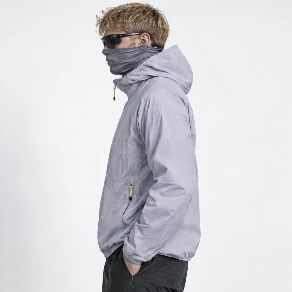 Virga - Unisex Water-Repellent & Windproof Mesh-Vent Lightweight Jacket - Purple