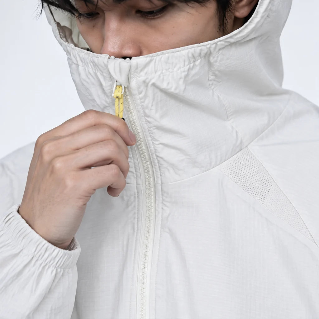 Virga - Unisex Water-Repellent & Windproof Mesh-Vent Lightweight Jacket - White