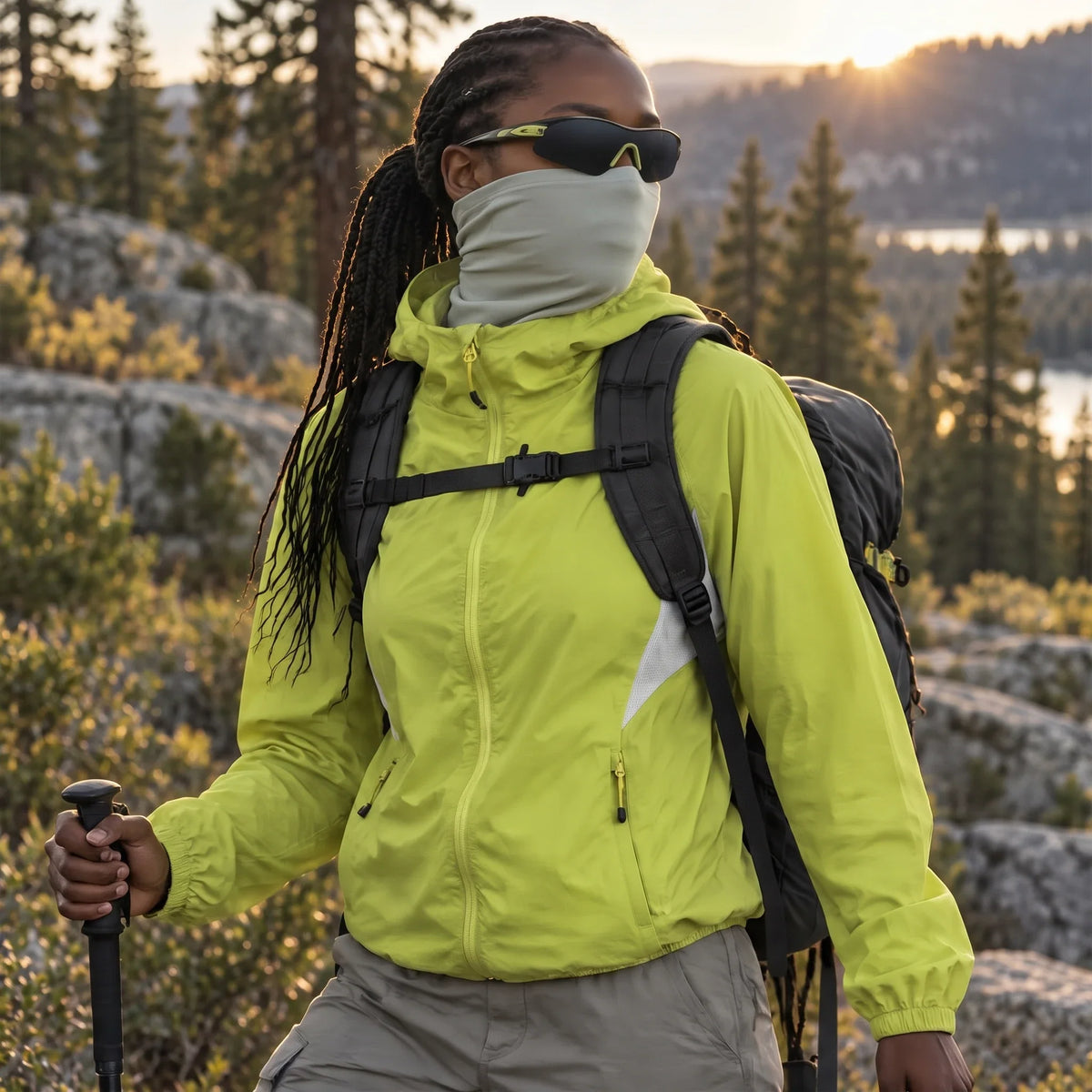 Virga - Unisex Water-Repellent & Windproof Mesh-Vent Lightweight Jacket - Yellow