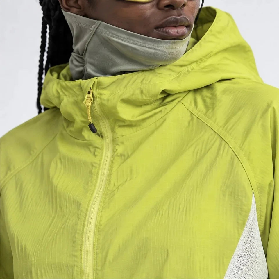 Virga - Unisex Water-Repellent & Windproof Mesh-Vent Lightweight Jacket - Yellow