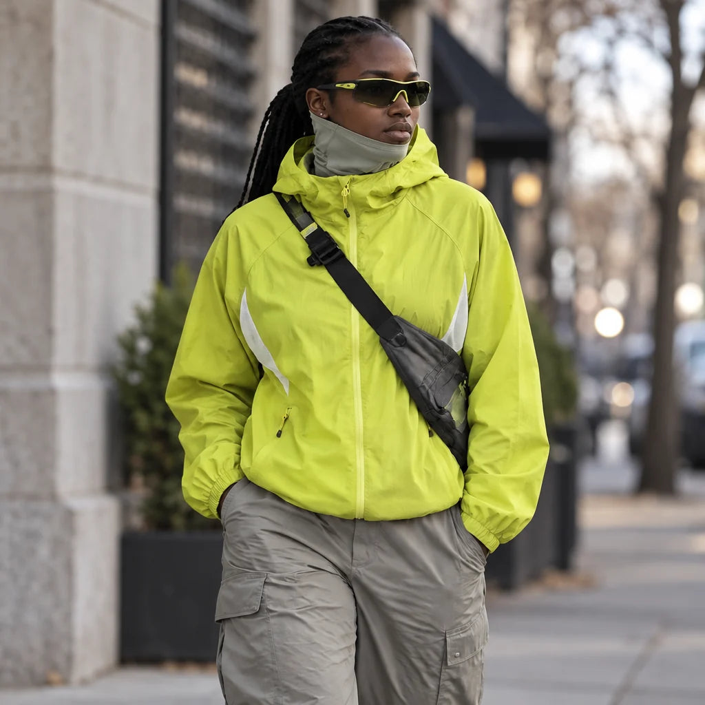 Virga - Unisex Water-Repellent & Windproof Mesh-Vent Lightweight Jacket - Yellow