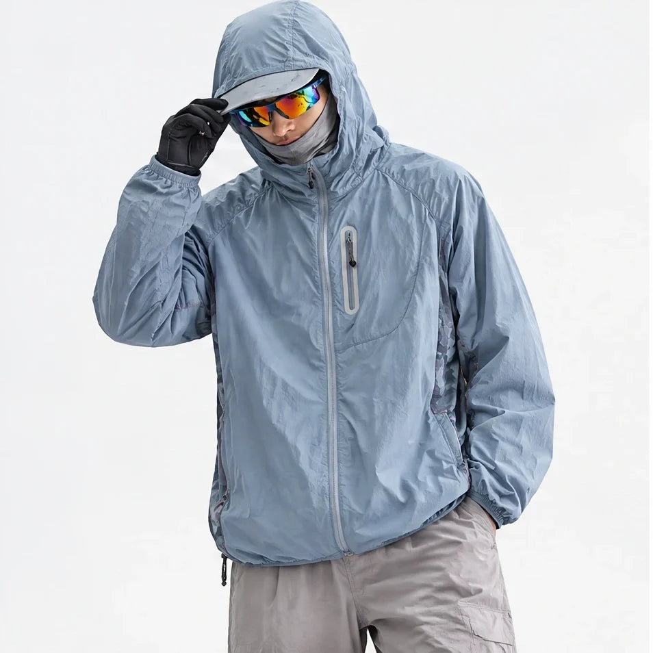 Cirrus - Unisex Water-Repellent & Windproof Reflective Lightweight Jacket - Blue