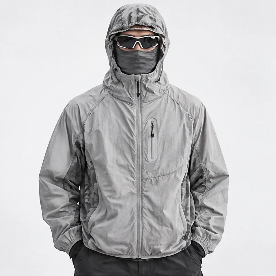 Cirrus - Unisex Water-Repellent & Windproof Reflective Lightweight Jacket - Grey