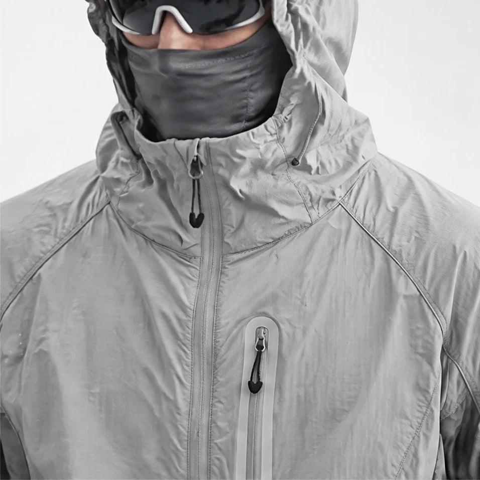 Cirrus - Unisex Water-Repellent & Windproof Reflective Lightweight Jacket - Grey