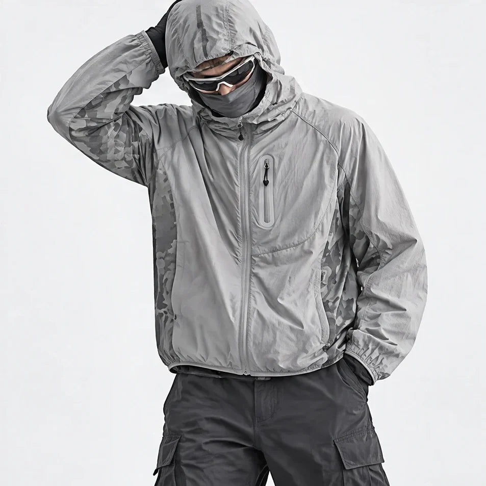 Cirrus - Unisex Water-Repellent & Windproof Reflective Lightweight Jacket - Grey