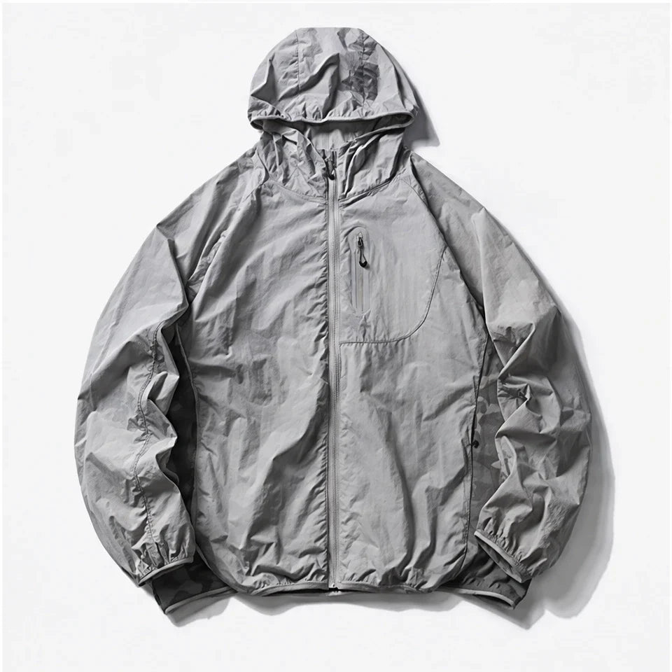 Cirrus - Unisex Water-Repellent & Windproof Reflective Lightweight Jacket - Grey