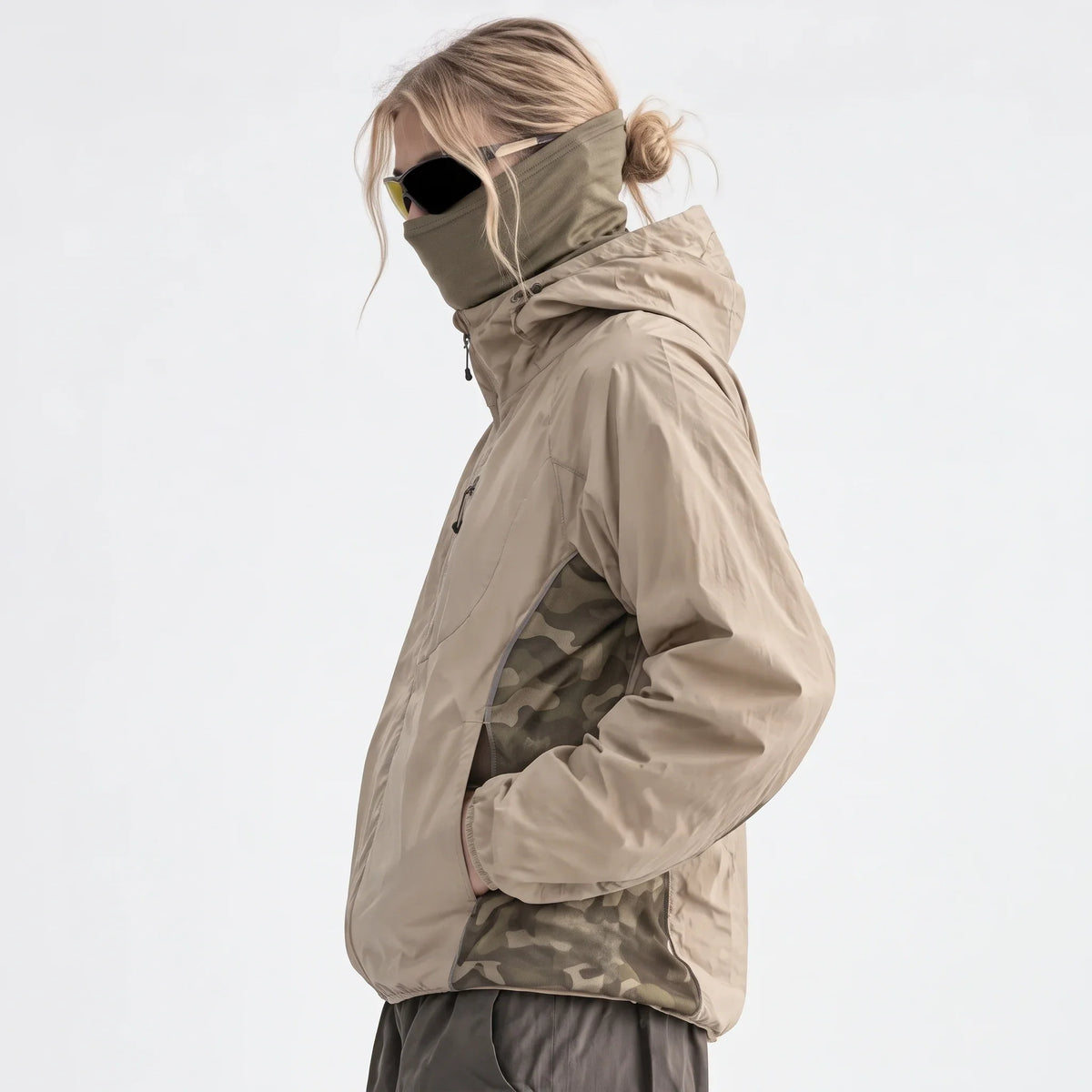 Cirrus - Unisex Water-Repellent & Windproof Reflective Lightweight Jacket - Khaki
