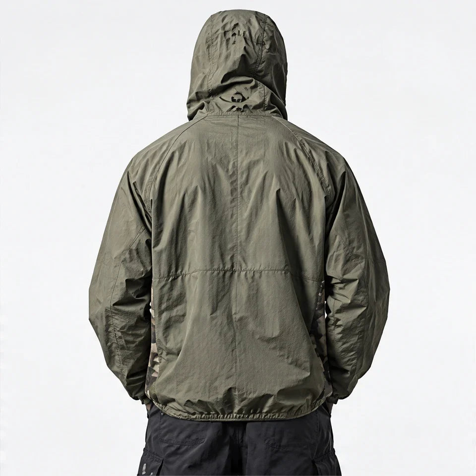 Cirrus - Unisex Water-Repellent & Windproof Reflective Lightweight Jacket - Military Green