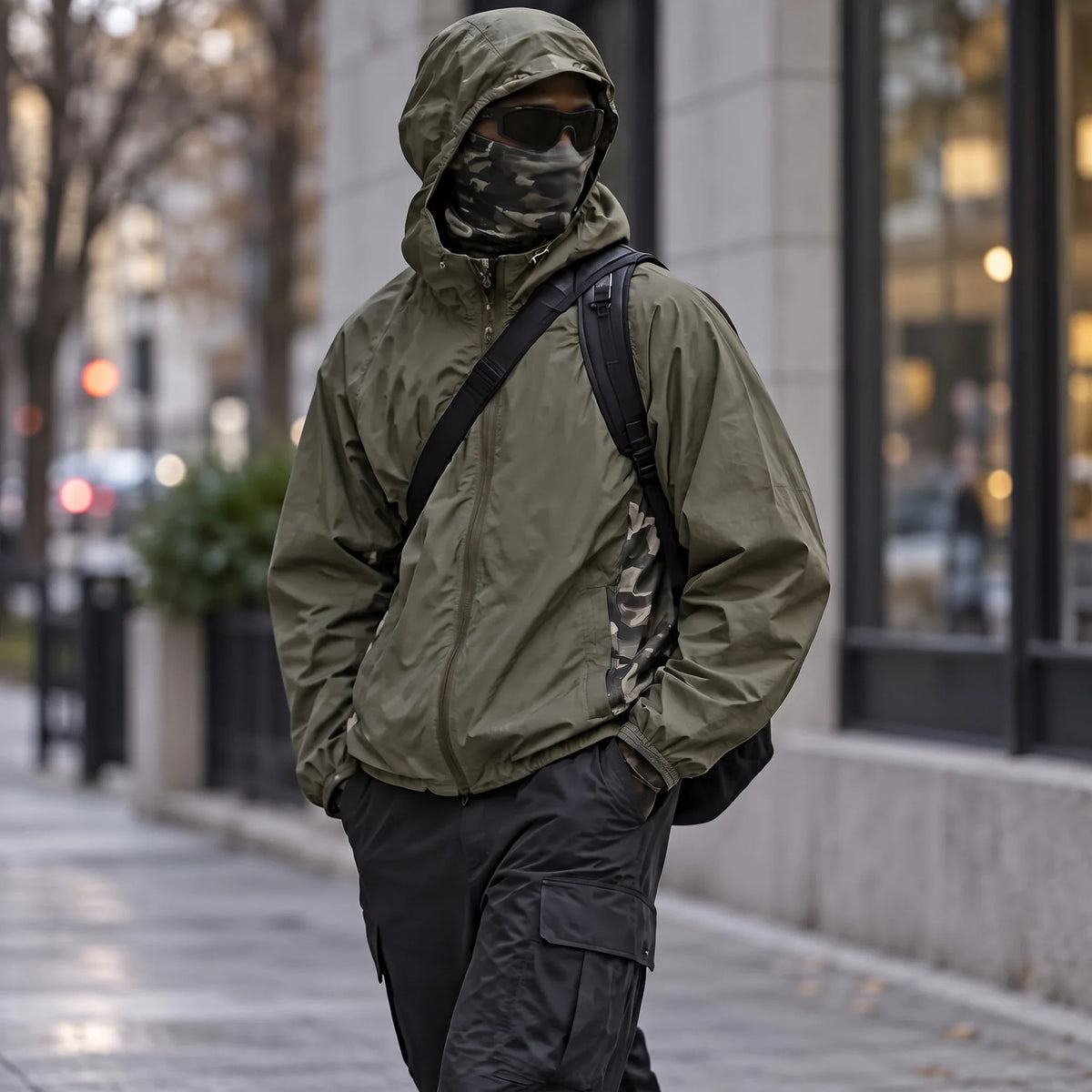 Cirrus - Unisex Water-Repellent & Windproof Reflective Lightweight Jacket - Military Green