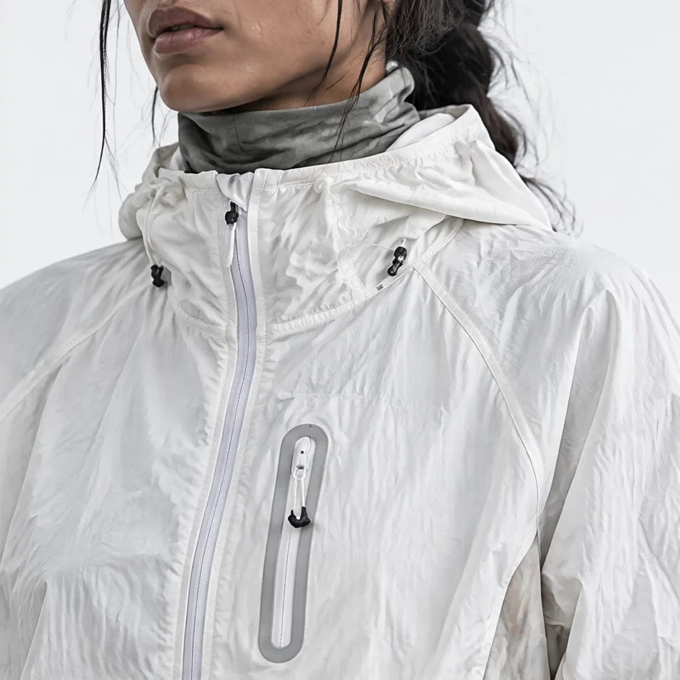 Cirrus - Unisex Water-Repellent & Windproof Reflective Lightweight Jacket - White