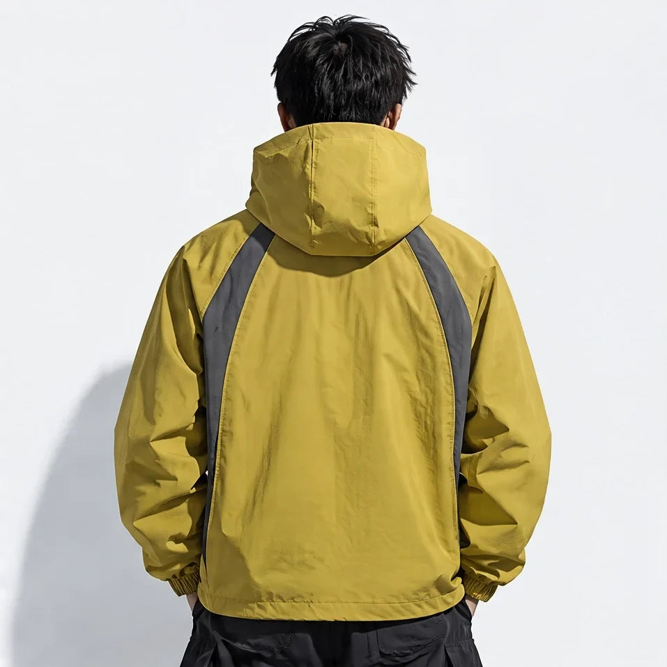 Nimbus - Unisex Water-Repellent & Windproof Hooded Lightweight Jacket - Mustard Yellow