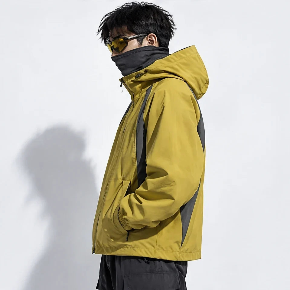 Nimbus - Unisex Water-Repellent & Windproof Hooded Lightweight Jacket - Mustard Yellow