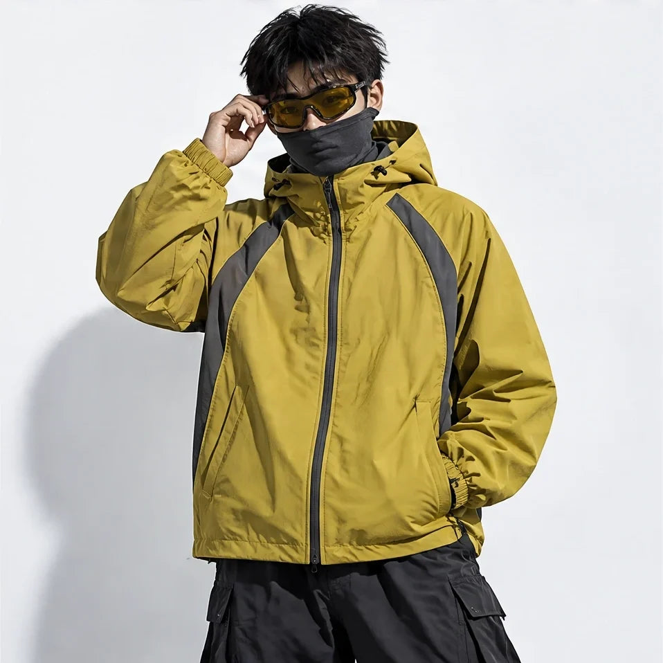 Nimbus - Unisex Water-Repellent & Windproof Hooded Lightweight Jacket - Mustard Yellow