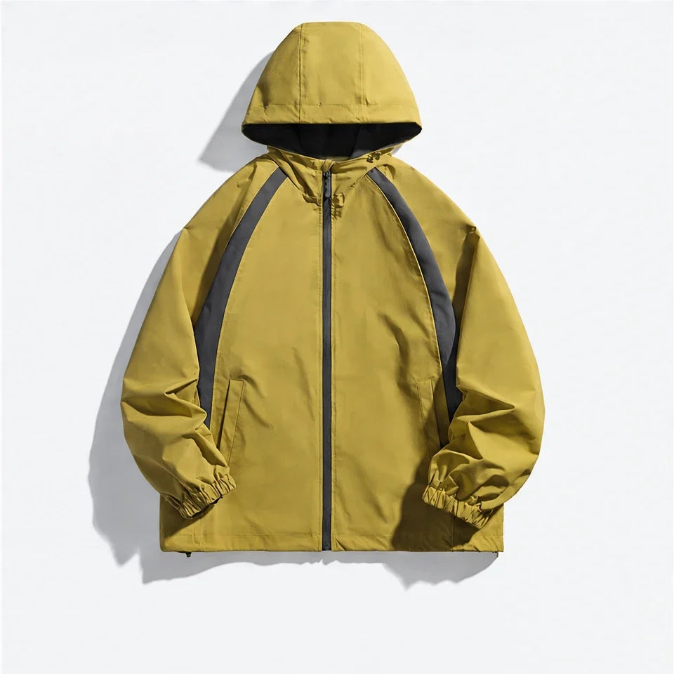 Nimbus - Unisex Water-Repellent & Windproof Hooded Lightweight Jacket - Mustard Yellow