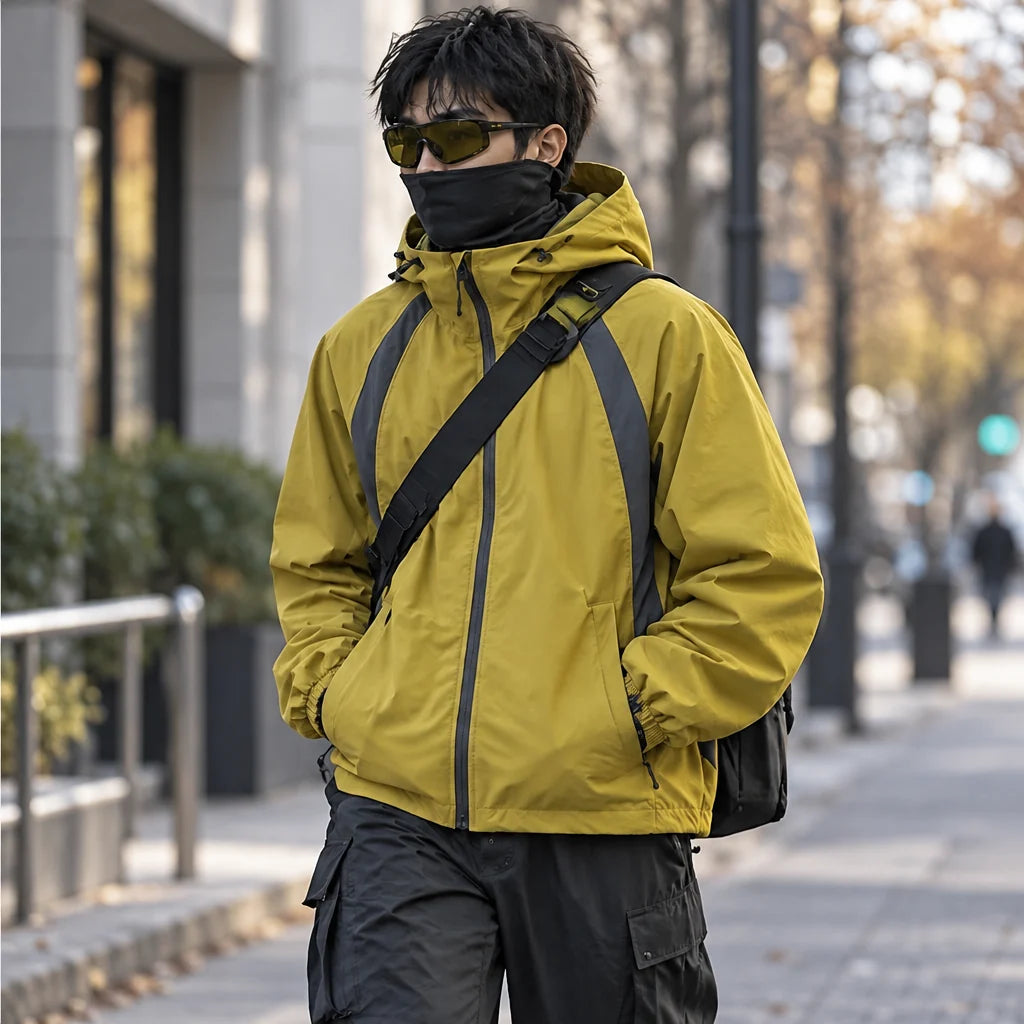 Nimbus - Unisex Water-Repellent & Windproof Hooded Lightweight Jacket - Mustard Yellow