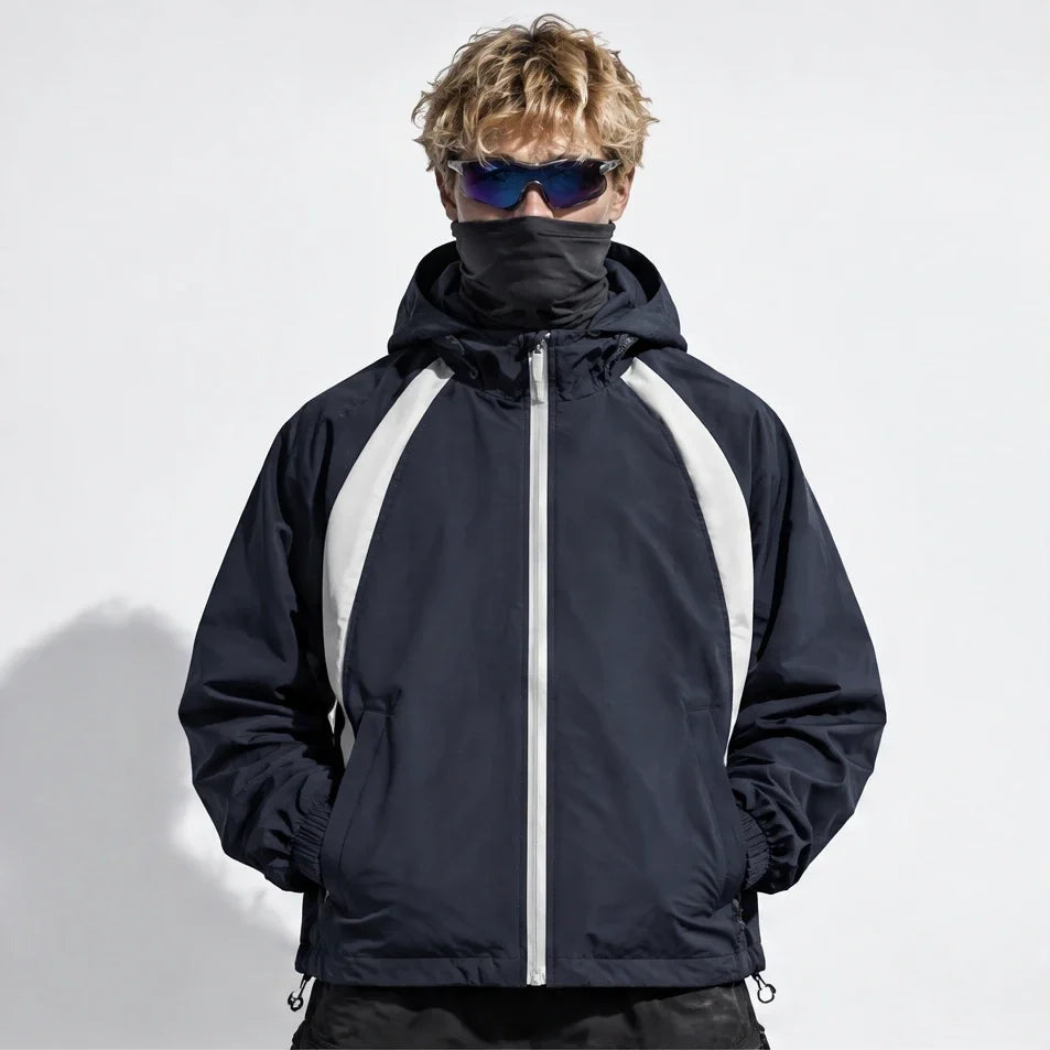 Nimbus - Unisex Water-Repellent & Windproof Hooded Lightweight Jacket - Navy Blue