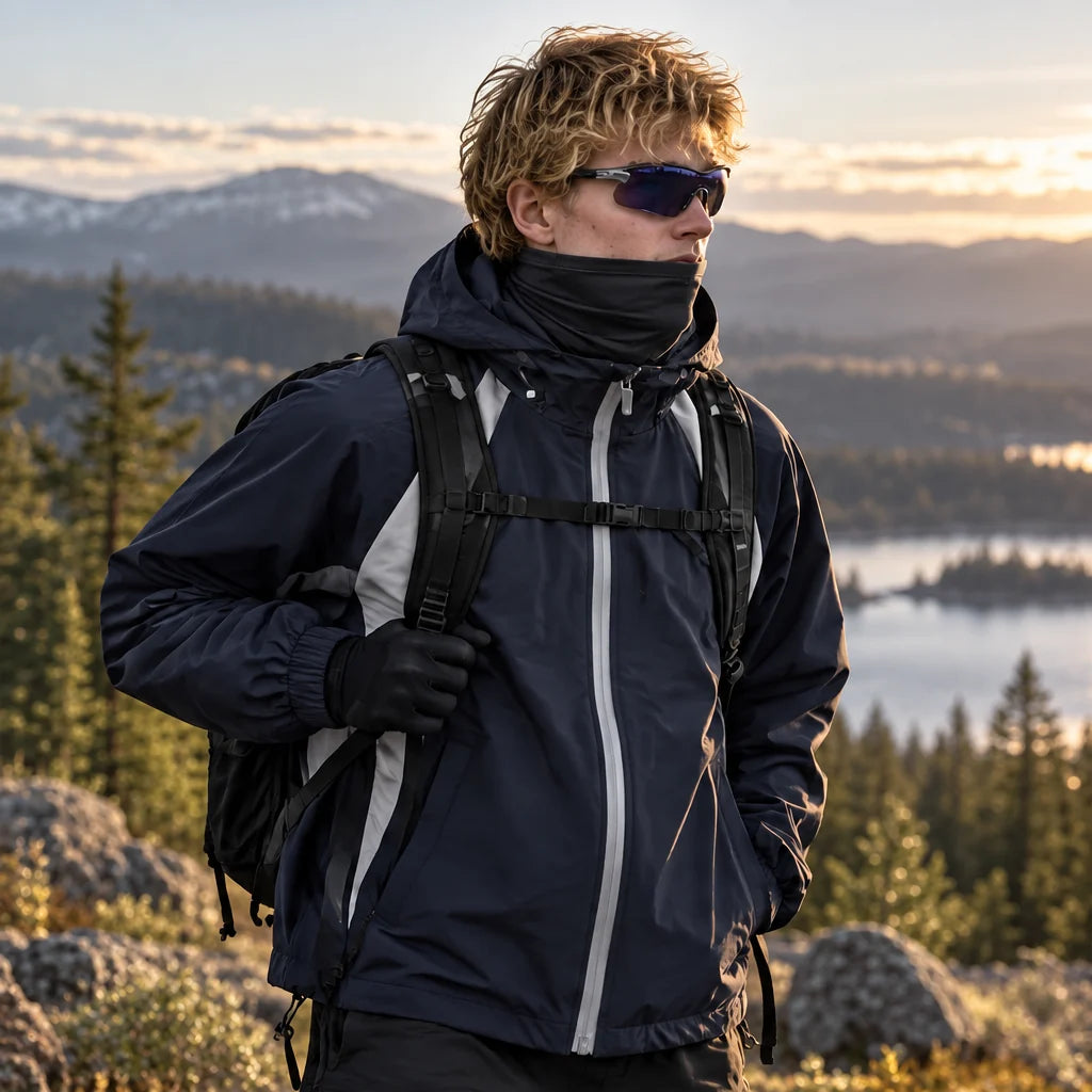 Nimbus - Unisex Water-Repellent & Windproof Hooded Lightweight Jacket - Navy Blue