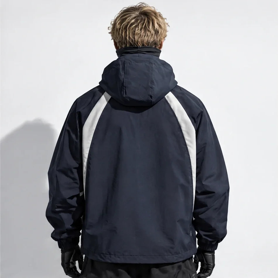 Nimbus - Unisex Water-Repellent & Windproof Hooded Lightweight Jacket - Navy Blue