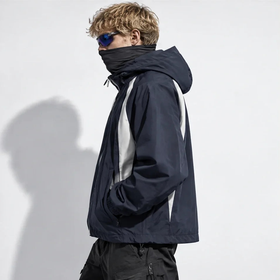 Nimbus - Unisex Water-Repellent & Windproof Hooded Lightweight Jacket - Navy Blue