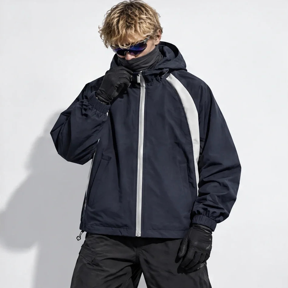 Nimbus - Unisex Water-Repellent & Windproof Hooded Lightweight Jacket - Navy Blue