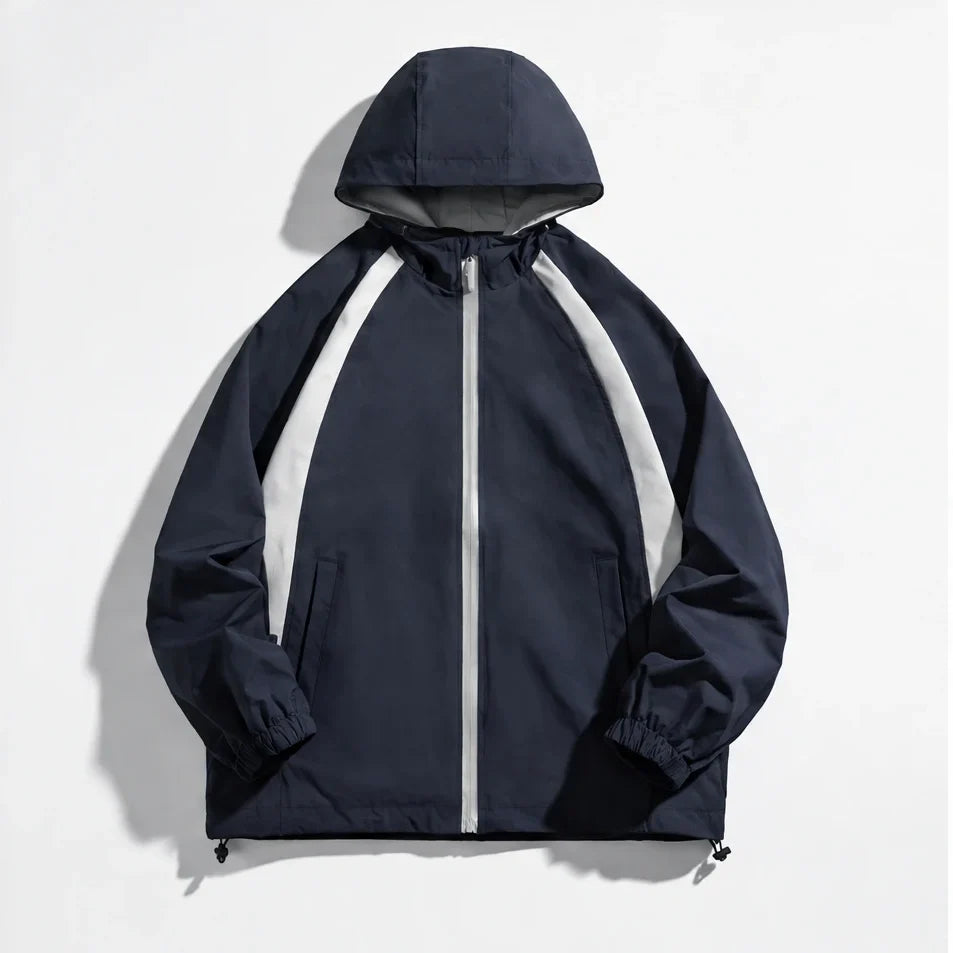 Nimbus - Unisex Water-Repellent & Windproof Hooded Lightweight Jacket - Navy Blue