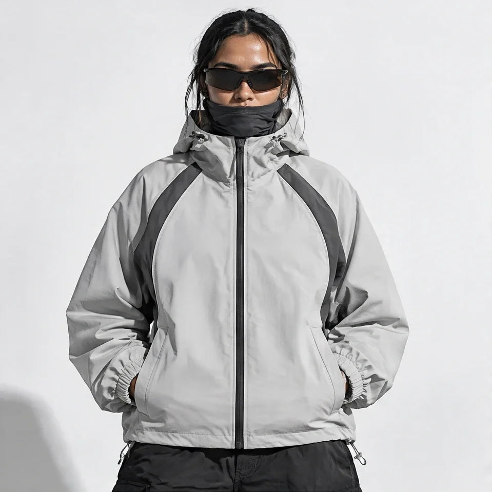 Nimbus - Unisex Water-Repellent & Windproof Hooded Lightweight Jacket - Off-white