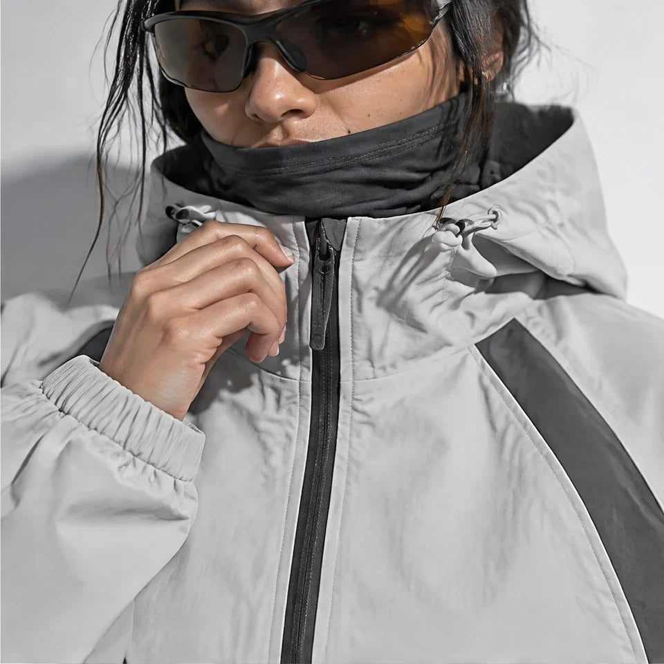 Nimbus - Unisex Water-Repellent & Windproof Hooded Lightweight Jacket - Off-white