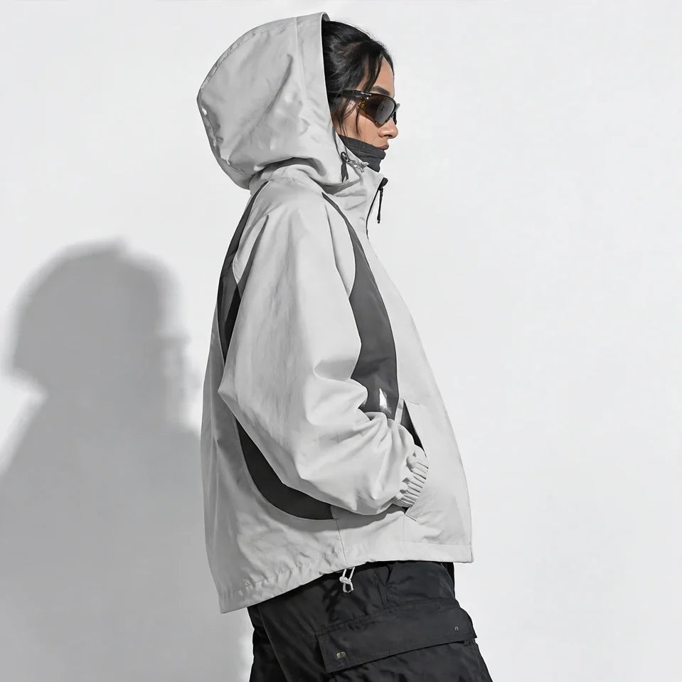Nimbus - Unisex Water-Repellent & Windproof Hooded Lightweight Jacket - Off-white