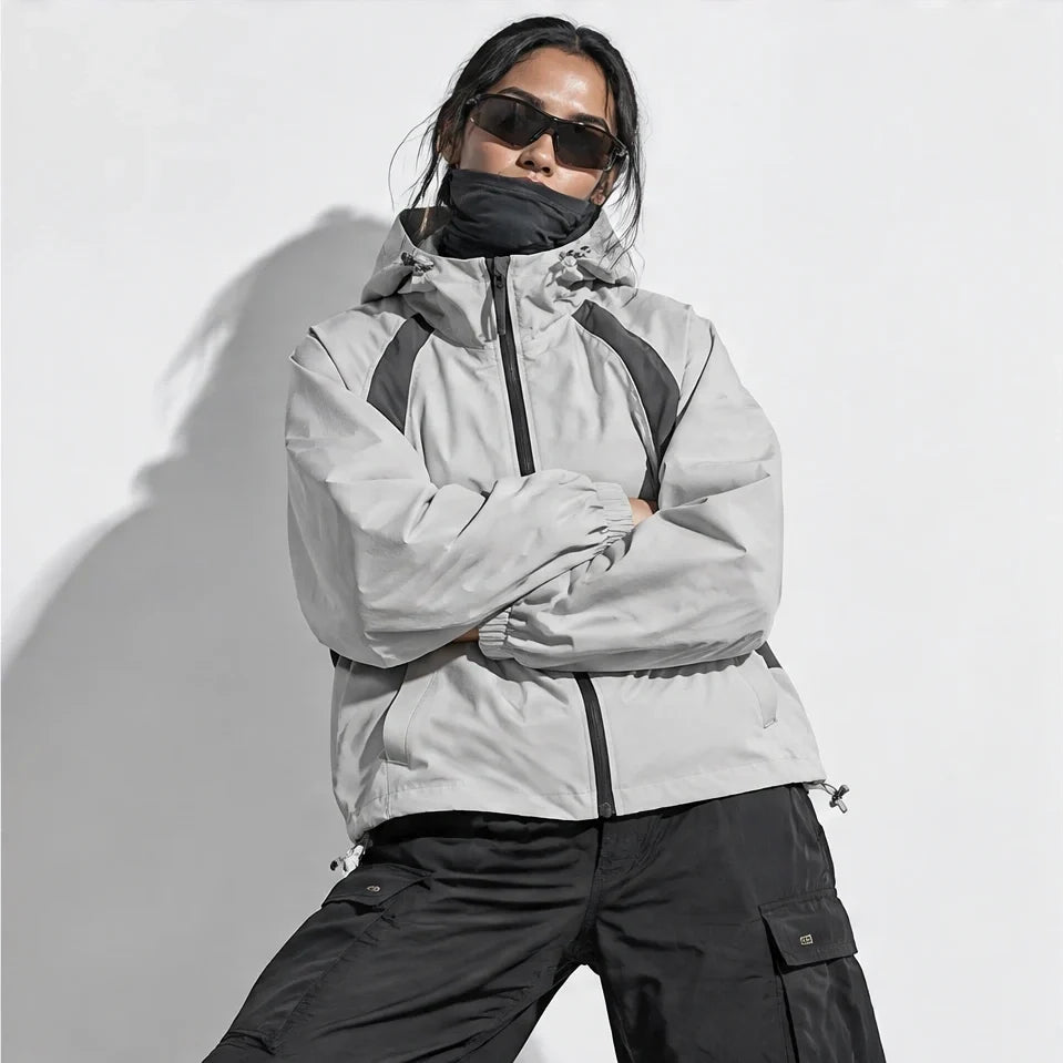Nimbus - Unisex Water-Repellent & Windproof Hooded Lightweight Jacket - Off-white