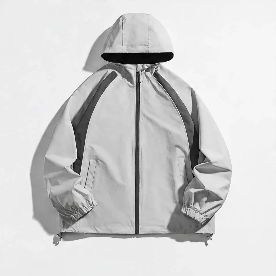 Nimbus - Unisex Water-Repellent & Windproof Hooded Lightweight Jacket - Off-white