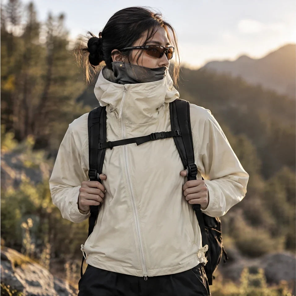 Gale - Unisex Water-Repellent & Windproof Relaxed Fit Lightweight Jacket - Apricot
