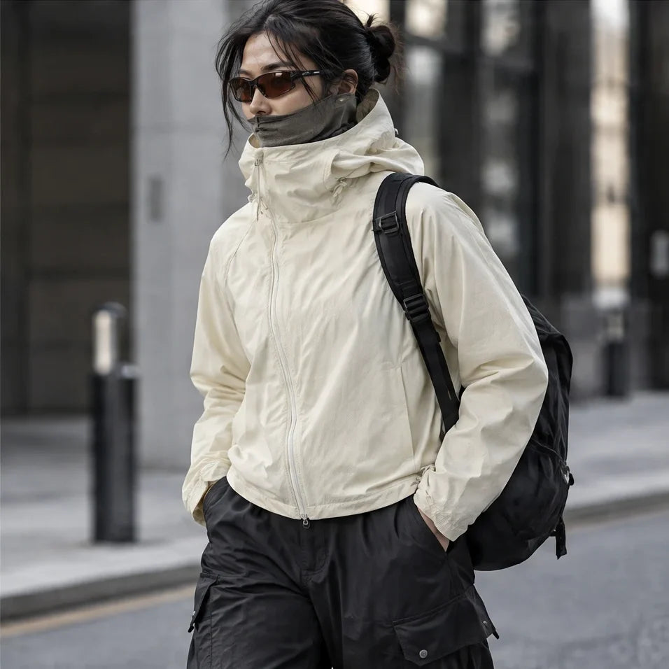 Gale - Unisex Water-Repellent & Windproof Relaxed Fit Lightweight Jacket - Apricot