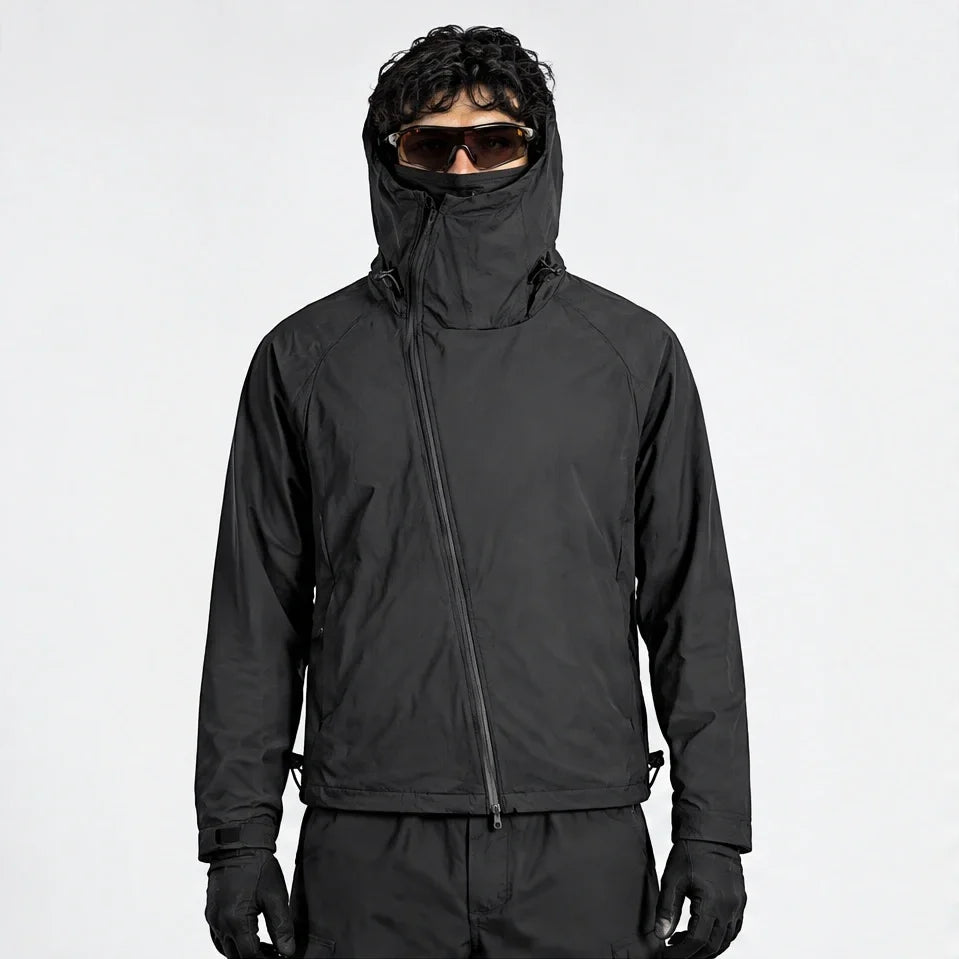 Gale - Unisex Water-Repellent & Windproof Relaxed Fit Lightweight Jacket - Black