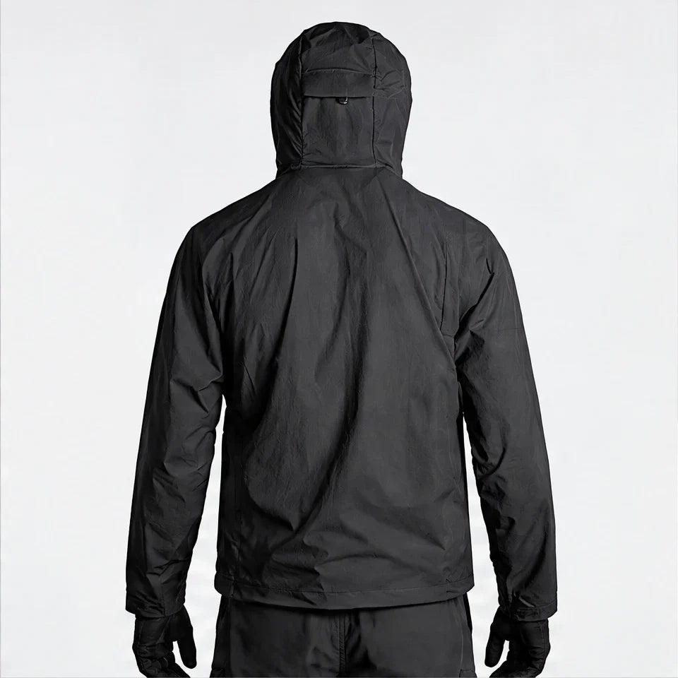 Gale - Unisex Water-Repellent & Windproof Relaxed Fit Lightweight Jacket - Black