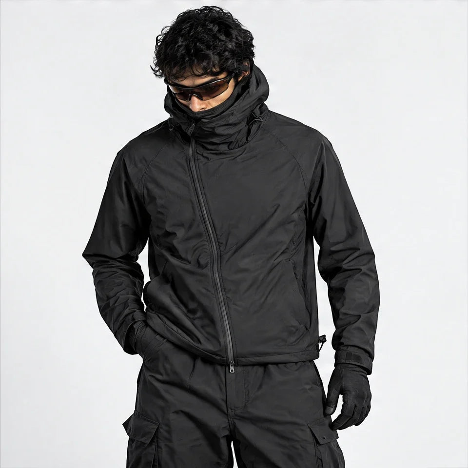 Gale - Unisex Water-Repellent & Windproof Relaxed Fit Lightweight Jacket - Black